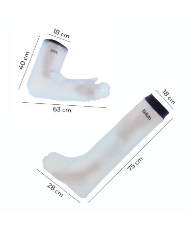 Waterproof Plaster Protection for Legs | Reusable Silicone Shower Cover for Bone - Ideal for Adults - Buy Online on GoSupps.com