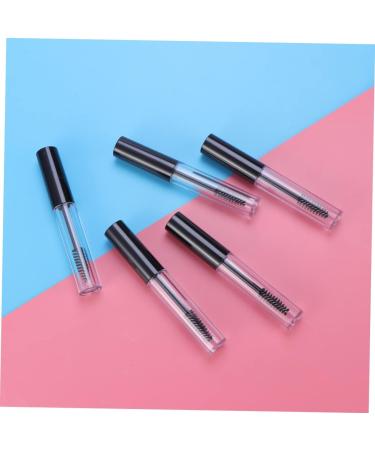 Didiseaon 5pcs Eyelash Brush Tube Large Empty Tube Funnel Empty Tube with Inner Plug Clear Mascara Tube Black - Buy Online on GoSupps.com