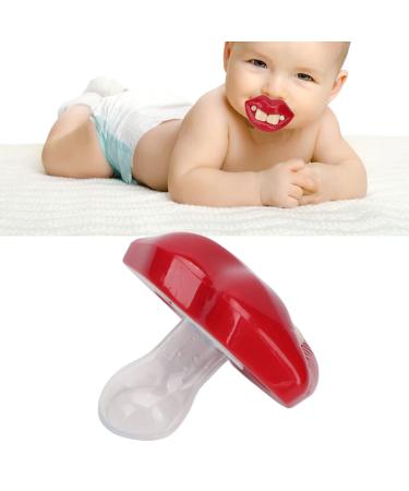 Funny Red Lip Baby Pacifier - Safe Eco-Friendly Silicone Oral Support for Toddlers - Buy Online on GoSupps.com