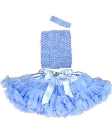 Time to Sparkle 4pcs Crochet Tube Top Tutu Dress & Pettiskirt Set - Baby Blue | Infant Girls Skirt 8x10 (20x25cm) - Shop Now! - Buy Online on GoSupps.com