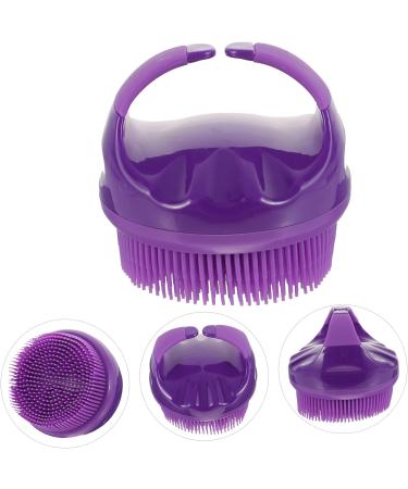 COHEALI Silicone Bath Brush Household Cleaning Tools Silicone Cleaning Brush Cleaning Brushes for Household Use Body Cleaning Brush Bathing Supply Bathing Scrubber Miss Toiletries Purple 9x8cm - Buy Online on GoSupps.com