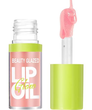 LOPHE Plumping Lip Oil Makeup Lip Gloss Crystal Jelly Lip Care Oil Long Moisturizing Lip Gloss Tinted Lip Oil Non-Sticky FInish High-Shine 12 Hours Hydrating Light Liquid Lipsticks(Pink) - Buy Online on GoSupps.com