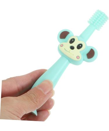 Healvian Silicone Teether Toothbrush | Soft Fur Toddler Training Brush for Teething Relief - Durable & Safe - Buy Online on GoSupps.com