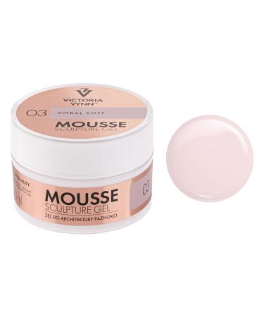Victoria Vynn MOUSSE SCULPTURE GEL 50ml NEW Thixotropic Gel NEW CORAL SOFT 03