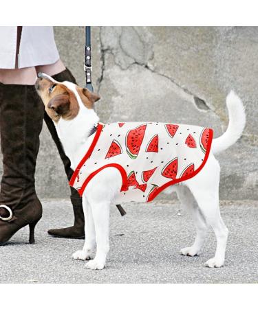 Buy 2 Piece Cotton Dog T-Shirts | Breathable & Lightweight Summer Vests for Small Dogs | Cute Fruit Prints for Chihuahuas & Puppies - Buy Online on GoSupps.com
