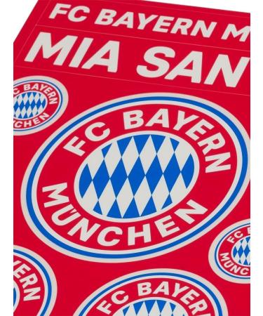 FC Bayern Munich Sticker Cards Set - 21 Individual Lettering & Logo Stickers | International Shipping - Buy Online on GoSupps.com
