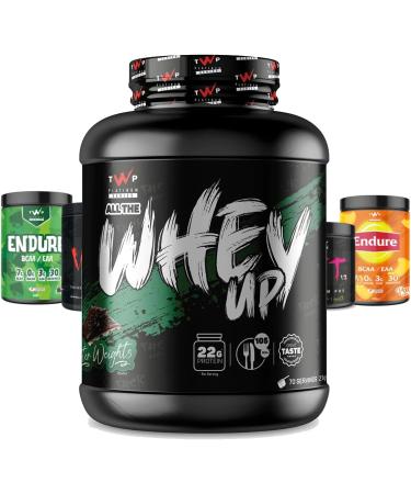 TWP Nutrition Platinum Series All The Whey Up Protein Powder Shake 23g Whey Protein Low Fat Low Carbs 2.1kg/900g & 70/30 Servings Vegetarian Friendly (After Weights 2.1kg) After Weights 2.1kg - Buy Online on GoSupps.com
