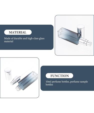 FRCOLOR 4pcs 10ml Refillable Perfume Bottles - Portable Glass Spray Bottles with Metallic Caps & Pipette for Essential Oils | Perfect for Travel & Home Use - Buy Online on GoSupps.com