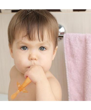 Buy Toddler Training Toothbrush - Soft Silicone 2-in-1 Brush & Bite Ring | Deep Clean Chew Resistant Gift for Boys & Girls - Buy Online on GoSupps.com