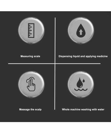 Scalp Applicator Oil Applicator for Hair Washable Hair Scalp Massage Brush for the Whole Body Liquid Guide Comb for Hair Growth Holdes black - Buy Online on GoSupps.com