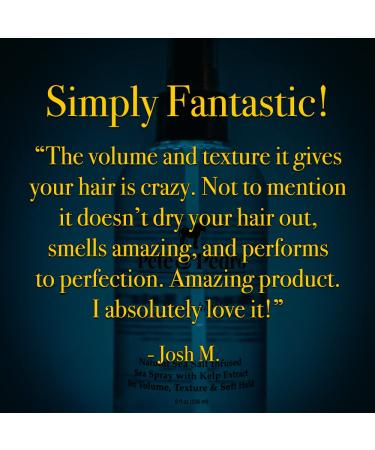 Pete & Pedro SALT Natural Sea Salt Spray for Instant Volume, Texture, & Thickness | Light Hold for Men & Women | Texturizing & Thickening Hair Spray - 2 oz - Buy Online on GoSupps.com