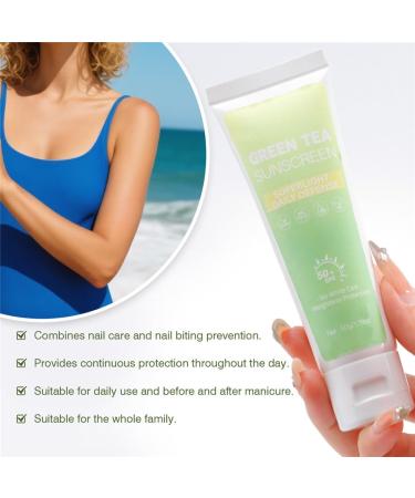 2PCS Green Tea Sunscreen for Face SPF 50 Facial Sunscreen Non-Greasy & No White cast Lightweight Hydrating - Buy Online on GoSupps.com