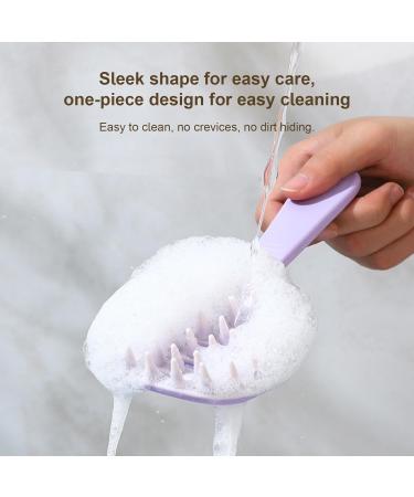 Buy Violet Hair Shampoo Comb - Long Handle Scalp Massager for All Ages | Ideal Cleaning Tool for Children Men Women & Seniors - Buy Online on GoSupps.com