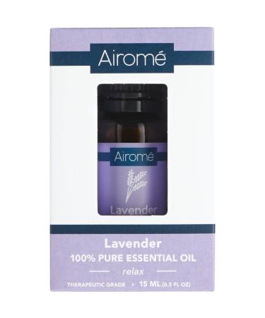 Airom Lavender 100% Pure Therapeutic Grade Essential Oils| 15ml Amber Glass Bottle