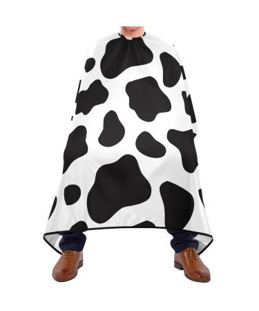 Waterproof Barber Cape -Cow Cheetah Haircut Bib for Men Unisex Hair Cutting Cape(8rp1a)