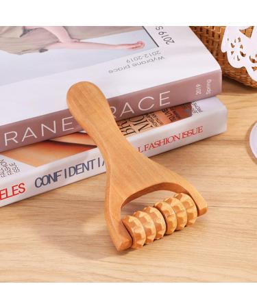 Healvian Handheld Massage Roller 2 Piece Wood Body & Face Massager for Foot Shoulder and Muscle Relief | Ideal for Plantar Fasciitis - Buy Online on GoSupps.com