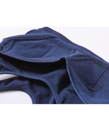 Teen Girls Seamless Cotton Racerback Sports Bra - Medium Size 30 Cream Navy - Buy Online on GoSupps.com