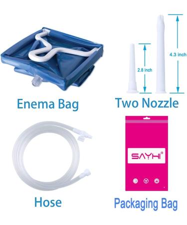Enema Bag Colon Cleanse Kit - Reusable 2 Quart Colonic Irrigator for Coffee & Water Cleansing | Ideal for Men & Women - Buy Online on GoSupps.com