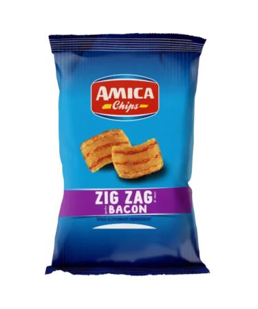 Amica Chips Snack al Bacon Amica Chips 35g (Pack of 24)