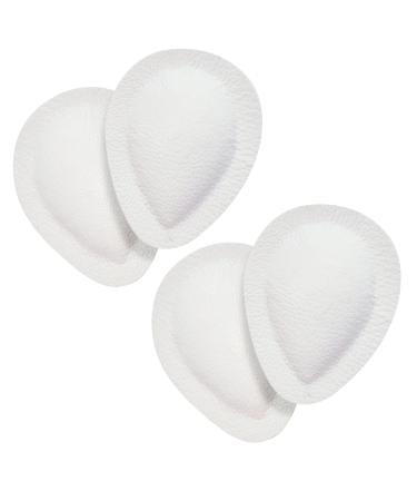 2 pairs of orthopedic midfoot pelottes in a drop of drops white size 44 real leather spreading foot support for shoes sandals unisex women men 44/46 EU white