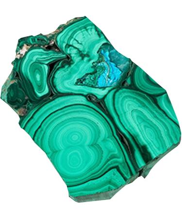Malachite Stone Natural Crystal Malachite Slice for Home Decoration | Polished Slab Rock Healing Crystals Malachite Stones Slices for Home Garden Art DIY Decor - Buy Online on GoSupps.com