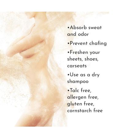 Herb & Root Rose Perfumed Body Dusting Powder - Talc Free Anti-Chafing Feminine Powder | 6 oz - Buy Online on GoSupps.com