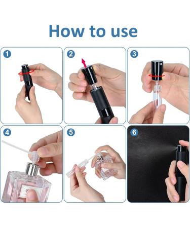 Darbermu 8ML Travel Perfume Atomiser Bottles 3 PCS Mini Portable Perfume Atomiser Refillable Spray Bottles Aftershave Atomiser Empty Travel Bottles with Funnel and Refill Pump for Travel Vacation Blue - Buy Online on GoSupps.com