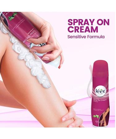 Veet Spray On Hair Removal Cream 5.1 oz for Legs & Body - Pack of 12 | Fast International Shipping - Buy Online on GoSupps.com