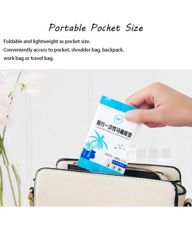 Biodegradable Disposable Plastic Toilet Seat Cover Disposable Paper Toilet Seat Covers Travel Pack Foldable Portable Waterproof and Non Slip Individually Wrapped for Travel (150PCS) - Buy Online on GoSupps.com