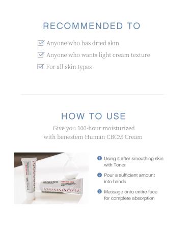 Buy benestem Human CBCM Cream 150ml - Intensive Moisture for Dry Sensitive Skin | Super Moisturizing Cream - Global Shipping Available - Buy Online on GoSupps.com