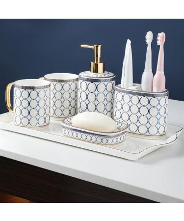 Bathroom Toothbrush Cup Couple Brushing Cup Ceramic Mouthwash Cup Bathroom Washing Cup Set Household Commemoration Day