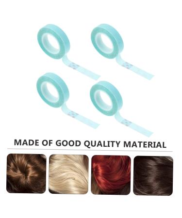 DOITOOL 4 Rolls Wig Double Sided Tape Hair Extension Tape Waterproof Adhesive Tape Adhesive Strips for Hair Extension Lace Front Wig Tape Stickers Double Back Patch Paper - Buy Online on GoSupps.com
