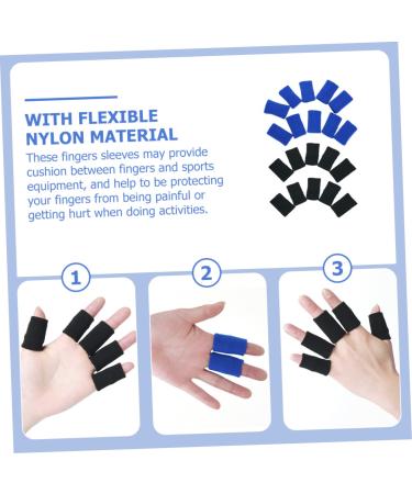 ULTECHNOVO 20pcs Sports Finger Guards - Reusable Elastic Finger Cots & Protectors for Enhanced Grip | International Shipping Available - Buy Online on GoSupps.com