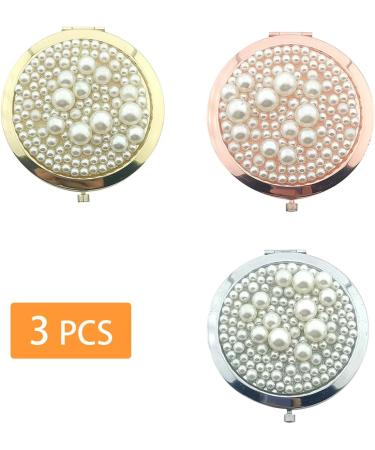 Traziewell Travel Mirror Magnifying Personalised Round Pearly Diamonds Compact Pocket Mirrors for Purse Handbag Personalised Gifts JZ000225 Jz000225 Three Seats - Buy Online on GoSupps.com