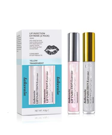 Lip Injection Extreme Instantly Sexy Lips Plumping Lip Gloss - Lip Plumper That Really Works - Moisturize & Volumize Lips Instantly for Thicker & Fuller Lips