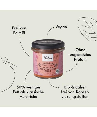 Buy Nabio Protein Spread 6er Box | Creamy Lentil Chickpea & Bean Spreads | 6 x 140g (Tomato Date Paprika Turmeric) - International Shipping Available - Buy Online on GoSupps.com