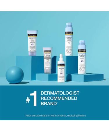 Neutrogena Ultra Sheer Body Mist Sunscreen Spray SPF 45 for UVA/UVB Broad Spectrum Sun Protection Lightweight Water-Resistant Oil-Free & Non-Comedogenic Oxybenzone-free 141g 141 g (Pack of 1) SPF 45 Sunscreen Spray - Buy Online on GoSupps.com