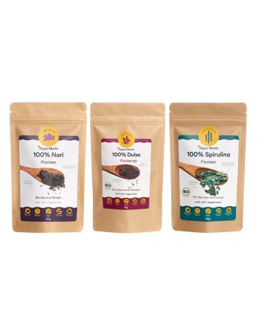 Organic Nori Flakes 80g | Wild Harvested in Galicia Spain | Nutrient-Dense Vegan & Gluten-Free Seaweed | Perfect Salt Replacement & Iodine Source - Buy Online on GoSupps.com