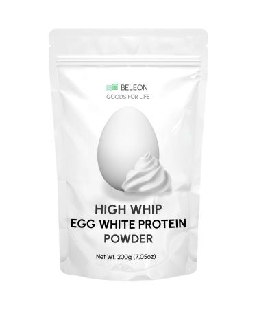 High Whip Egg White Powder 7.05 oz Unflavored Protein Powdered Dried Eggs Whites for Baking Meringue Cookies Cocktails
