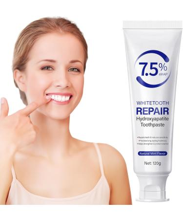 Hydroxyapatite Toothpaste Protects Enamel Strengthens Teeth Deeply Cleans and Promotes Oral Health with a Refreshing Mint Flavor. - Buy Online on GoSupps.com