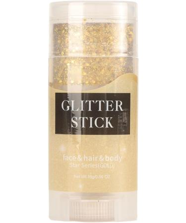  Tomotato Gold Glitter Stick for Body Mardi Gras Carnival Glitter Face Gel Mermaid Glitter Face Paint Thick Hair Festival Accessories Halloween Makeup - Buy Online on GoSupps.com