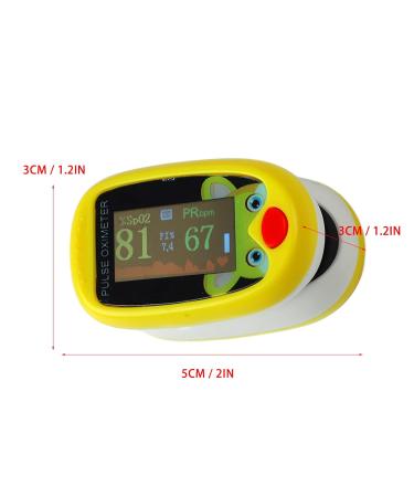 Finger Pulse Oximeter SPO2 Monitor for Kids - Portable Oxygen Sensor, 6 Modes, Auto Shutdown (Yellow) - Buy Online on GoSupps.com