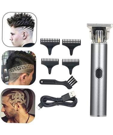 Beaupretty Rechargeable Electric Shaver & Hair Grooming Kit for Men - Special Carving Clippers & Fabric Shaver 14.7x2.4cm Silver - Buy Online on GoSupps.com