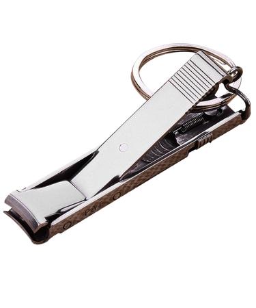 Foldable Nail Clippers Stainless Steel Nail Clipper Pocket Nail Clipper Thick Nails Ultra Slim Folding Safety Lock Wide Jaw Opening Cutter with File Portable Nail Cutters for Nail Care