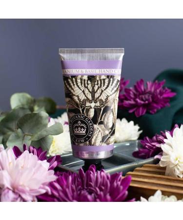 The English Soap Company Royal Botanical Gardens Kew Hand Cream Moisturising Hand Cream for Men and Women Geranium & Basil Scent 75ml - Buy Online on GoSupps.com