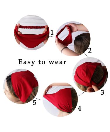Jaciya Fashion Floral Triangle Head Scarf for Women - Color-2 | Hair Bandana Accessory - Buy Online on GoSupps.com