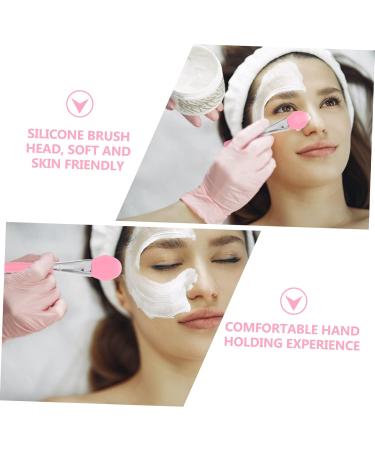 FRCOLOR 8 Pcs Silicone Face & Body Mask Brush Set - Premium Applicator for Facial Mud & Body Butter - Pink Beauty Tools for Women - Buy Online on GoSupps.com