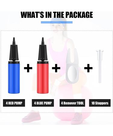 Exercise Ball Pump Set with Plug Removers and Air Plugs - Inflator for Fitness, Yoga, Pilates - Buy Online on GoSupps.com