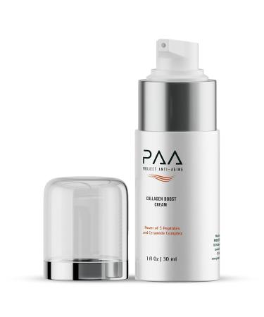 Collagen Boost Cream with 5 Peptides Complex Ceramides Hyaluronic Acid Anti-Aging Face Moisturizer - Buy Online on GoSupps.com