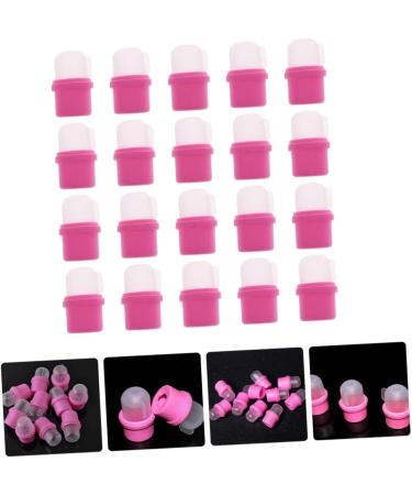 FRCOLOR Lot de 20 Couvre-ongles en Silicone Rose pour Dissolvant Protection Doigts Taille Unique Accessoires Nail Art Professionnels pour Manucure Domicile et Salon - Buy Online on GoSupps.com